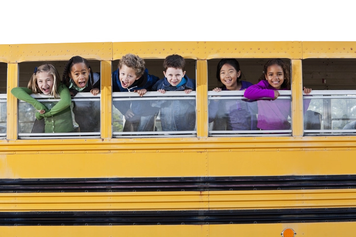 School Bus With Kids
