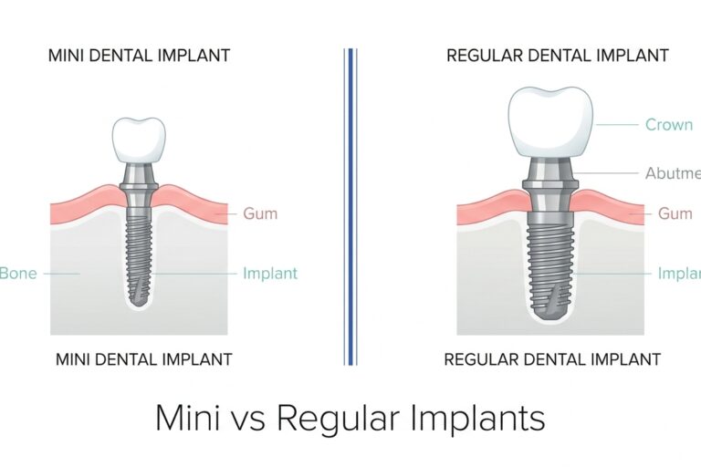 mini dental implants vs regular